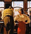 Jack Vettriano The Barmaid's Fancy painting